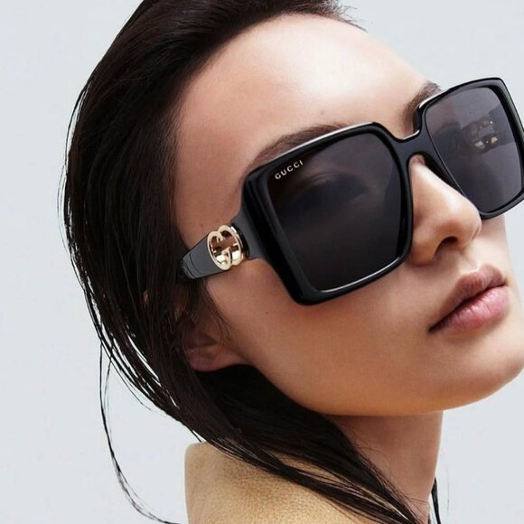Gucci GG1692SA 004 Sunglasses Violet Square Frame, Violet Lenses main image 7